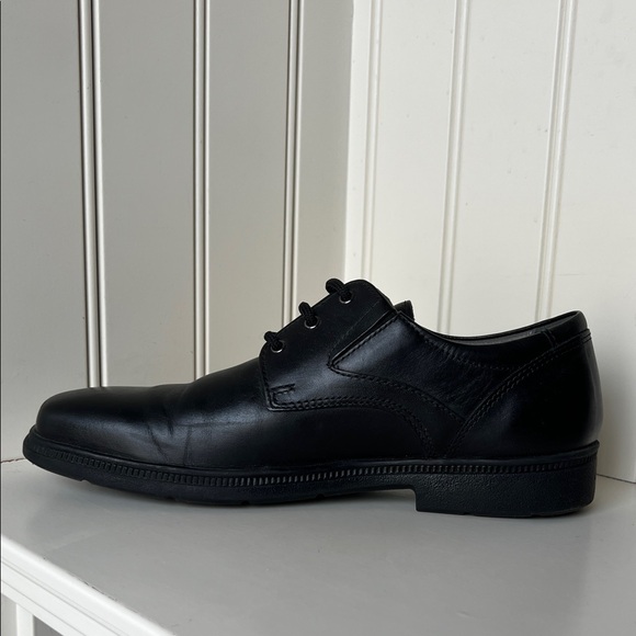 GEOX Black Leather Classic Oxfords Size EU 39/US 6 - Picture 6 of 15